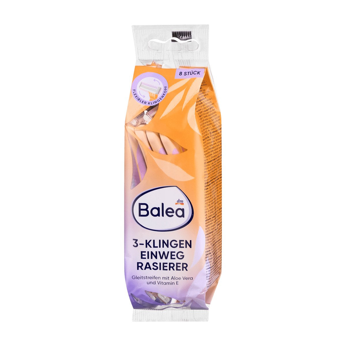 Balea 3-Blade Disposable Razors, 8 pcs